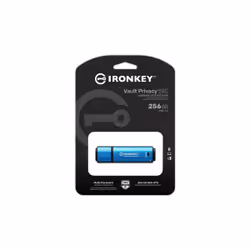 Kingston Technology IronKey Vault Privacy 50 lecteur USB flash 256 Go USB Type-C 3.2 Gen 1 (3.1 Gen 1) Noir, Bleu - Vue supplémentaire 6