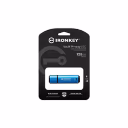 Kingston Technology IronKey Vault Privacy 50 lecteur USB flash 128 Go USB Type-C 3.2 Gen 1 (3.1 Gen 1) Noir, Bleu - Vue supplémentaire 5