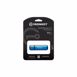 Kingston Technology IronKey Vault Privacy 50 lecteur USB flash 64 Go USB Type-C 3.2 Gen 1 (3.1 Gen 1) Noir, Bleu - Vue supplémentaire 5