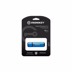 Kingston Technology IronKey Vault Privacy 50 lecteur USB flash 16 Go USB Type-C 3.2 Gen 1 (3.1 Gen 1) Noir, Bleu - Vue supplémentaire 5