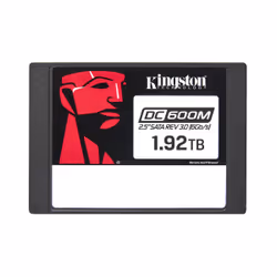 Kingston Technology SSD SATA Enterprise DC600M (usage mixte) 2.5” de 1 920 Go, 1,92 To, 2.5", 560 Mo/s, 6 Gbit/s