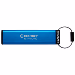 Kingston Technology IronKey Keypad 200C USB-C de 128 Go, FIPS 140-3 niveau 3 (en attente) AES-256, 128 Go, USB Type-C, 3.2 Ge ...