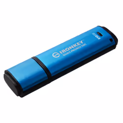 Kingston Technology IronKey Vault Privacy 50 lecteur USB flash 512 Go USB Type-C 3.2 Gen 1 (3.1 Gen 1) Noir, Bleu