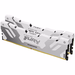 Kingston Technology FURY 64 Go 6400 MT/s DDR5 CL32 DIMM (kit de 2) Renegade White XMP, 64 Go, 2 x 32 Go, DDR5, 6400 MHz, 288- ...