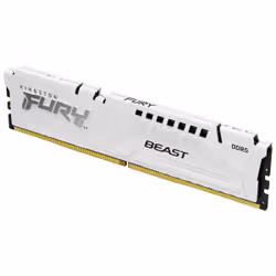 Kingston Technology FURY Beast 6 Go 6800 MT/s DDR5 CL34 DIMM White XMP, 16 Go, 1 x 16 Go, DDR5, 288-pin DIMM, Blanc
