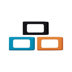 Kingston Technology Paquet de 3 étuis en caoutchouc pour SSD XS – noir, bleu clair, orange
