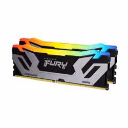 Kingston Technology FURY 48Go 8400MT/s DDR5 CL40 CUDIMM (Kit de 2) Renegade RGB Silver XMP, 48 Go, 2 x 24 Go, DDR5, 288-pin D ...