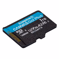 Kingston Technology Carte microSDXC Canvas Go Plus Gen4 200R A2 U3 de 1 To, pack unique sans ADP