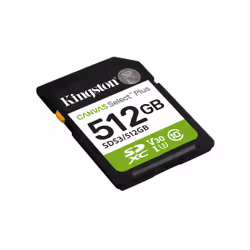 Kingston Technology 512 Go SDXC Canvas Select Plus Gen3 150 Mo/s C10 UHS-I U3 V30