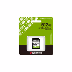 Kingston Technology 512 Go SDXC Canvas Select Plus Gen3 150 Mo/s C10 UHS-I U3 V30