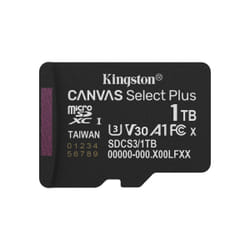 Kingston Technology 1TB micSDXC Canvas Select Plus Gen3 150R A1 (Adaptateur SD non inclus)