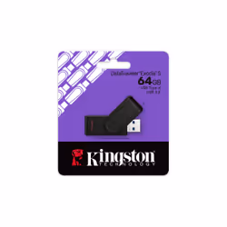 Kingston Technology DataTraveler 64GB Portable USB 3.2 Gen 1 Exodia S (Noir/Noir)