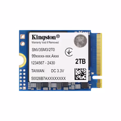 Kingston Technology 2000G NV3 M.2 2230 NVMe SSD, 2 To, M.2, 6000 Mo/s