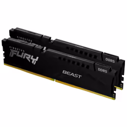 Kingston Technology FURY Beast 128Go 5600MT/s DDR5 CL40 DIMM (Kit de 2) Noir, 128 Go, 2 x 64 Go, DDR5, 288-pin DIMM