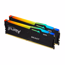 Kingston Technology FURY Beast 64GB 5200MT/s DDR5 CL40 DIMM (Kits de 2) RGB, 64 Go, 2 x 32 Go, DDR5, 288-pin DIMM