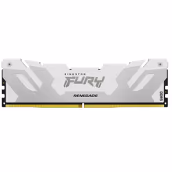 Kingston Technology FURY 24 Go 8000 MT/s DDR5 CL38 DIMM Renegade White, 24 Go, 1 x 24 Go, DDR5, 288-pin DIMM