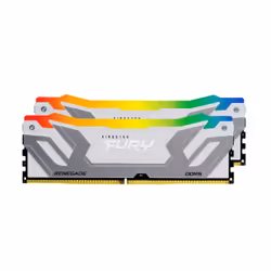 Kingston Technology FURY 48GB 8800MT/s DDR5 CL42 CUDIMM (Kit de 2) Renegade RGB Blanc, 48 Go, 2 x 24 Go, DDR5, 288-pin DIMM