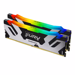Kingston Technology FURY 48GB 8000MT/s DDR5 CL38 DIMM (Kit de 2) Renegade RGB Silver, 48 Go, 2 x 24 Go, DDR5, 288-pin DIMM