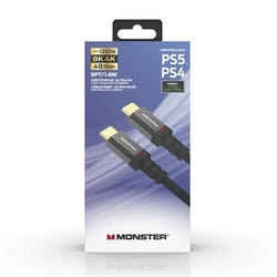 Câble HDMI 2.1 - Monster Cable - Gaming UHD 8K - 4K-144Hz - 48 Gbps - 180 m