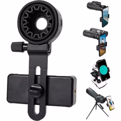 Adaptateur téléphone Universel pour télescope - Compatible avec JumellesmonoculairesMicroscopeLongue-VuetélescopeSupport de