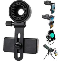 Adaptateur téléphone Universel pour télescope - Compatible avec JumellesmonoculairesMicroscopeLongue-VuetélescopeSupport de