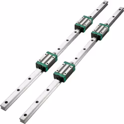 Rail de Guidage Linéaire - VEVOR - HSR20-1700mm - 4 Blocs de Roulement