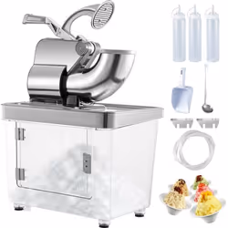 Broyeur à Glace - VEVOR - Machine à Glace Pilée 300XTD - 180 KG-H