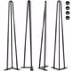 Pieds de table en épingle à cheveux - VEVOR - Lot de 4 - 508 cm - Capacité de charge 100 kg