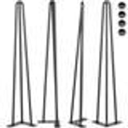 Pieds de table en épingle à cheveux - VEVOR - Lot de 4 - 508 cm - Capacité de charge 100 kg