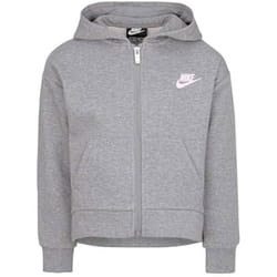 Sweat à capuche zippé - NIKE - Club - Doublure en polaire - Gris (Carbone Chiné) - Fille