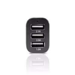 Veho VAA-010 chargeur d'appareils mobiles Smartphone, Tablette Noir, Gris Allume-cigare, USB Auto
