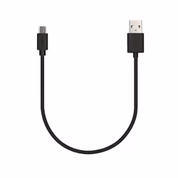Veho VCL-001-M-20CM, 0,2 m, USB A, Micro-USB B, USB 2.0, Noir