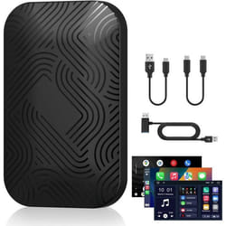 Adaptateur sans fil CarPlay - GENERIC - Pashlysh - USB et USB-C - Compatible iOS 10+ - Noir