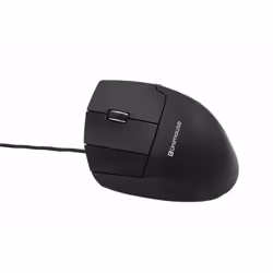 Contour Design Unimouse, gauche, filaire, Droitier, Conception verticale, USB Type-A, 4000 DPI, Noir