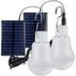 2 Lampe Camping Solaire PortableAmpoule Solaire LED Lampe Urgence Solaire Lumière Jardin Lanterne Éclairage Solaire