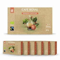 300 Capsules Compatibles NESPRESSO PRO® - CAFÉ ESPRESSO FORTE BIO - Dosettes by Café Royal®