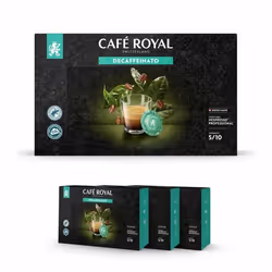 150 Capsules Compatibles NESPRESSO PRO® - CAFÉ DECAFÉINÉ - Dosettes by Café Royal®