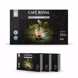 150 Capsules Compatibles NESPRESSO PRO® - CAFÉ RISTRETTO - Dosettes by Café Royal®