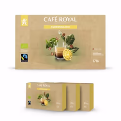 150 Capsules Compatibles NESPRESSO PRO® - CAFÉ ESPRESSO BIO - Dosettes by Café Royal®
