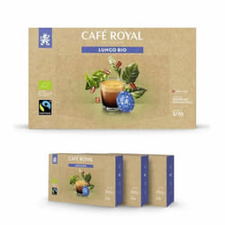 150 Capsules Compatibles NESPRESSO PRO® - CAFÉ LUNGO BIO - Dosettes by Café Royal®