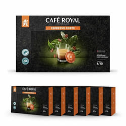 300 Capsules Compatibles NESPRESSO PRO® - CAFÉ ESPRESSO FORTE - Dosettes by Café Royal®