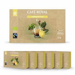 300 Capsules Compatibles NESPRESSO PRO® - CAFÉ ESPRESSO BIO - Dosettes by Café Royal®