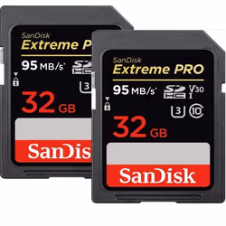 Carte Mémoire SDHC - Sandisk - Extreme Pro - 32 Go - 95 Mo/s - UHS-I Classe 10 U3 V30