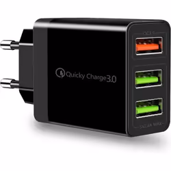 Chargeur USB Prise USB Adaptateur USB3 Ports multiprise USB Chargeur Universel QC3.0 Chargeur Rapide Chargeur Secteur USB