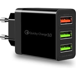 Chargeur USB Prise USB Adaptateur USB3 Ports multiprise USB Chargeur Universel QC3.0 Chargeur Rapide Chargeur Secteur USB