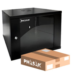 Phasak PHO 2009D étagère 9U Rack monté sur le mur Noir