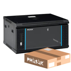 Phasak PHO 2106D étagère 6U Rack monté sur le mur Noir
