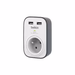 Belkin BSV103CA, 306 J, 1 sortie(s) CA, Type E, Noir, Blanc, 1 pièce(s)