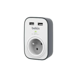 Belkin BSV103CA protection surtension Noir, Blanc 1 sortie(s) CA