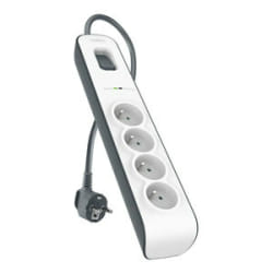 Belkin BSV400ca2M Noir, Blanc 4 sortie(s) CA 2 m